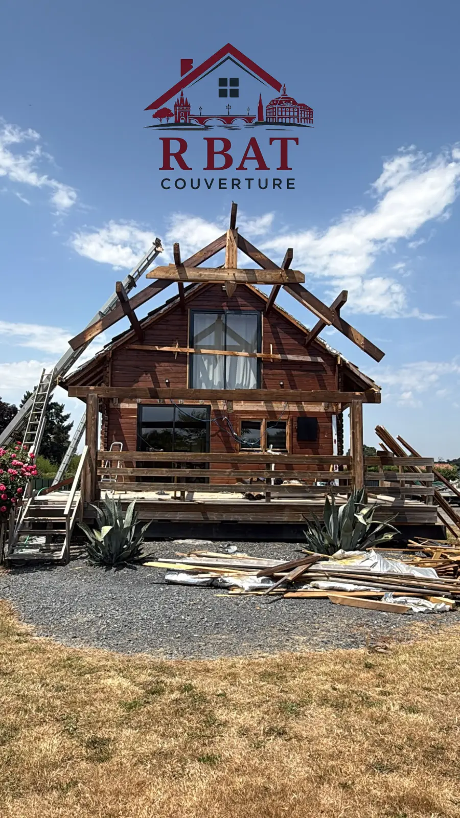 Rénovation d’une toiture avec reprise de la structure en bois