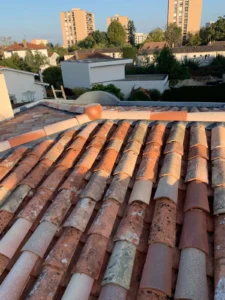 Toiture en tuiles après remise en état